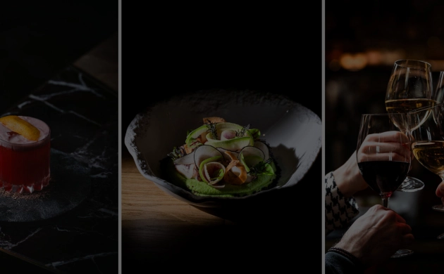 Expérience gastronomique immersive dans un restaurant chic : assiettes raffinées, toasts entre convives, service attentionné, et ambiance chaleureuse.