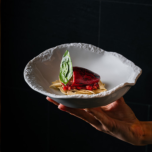 Surprising dessert for an unusual marriage proposal at the Dans le Noir ? restaurant