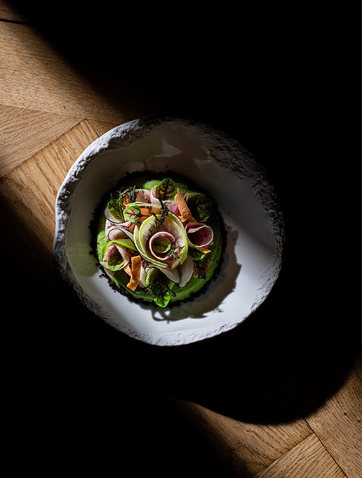 A refreshing starter served on Father's Day at the Dans le Noir ? restaurant